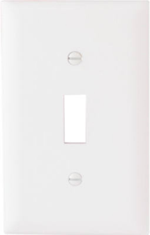 Legrand TradeMaster TP1WCC100 Wallplate, 4-1/2 in L, 2-3/4 in W, 1 -Gang, Plastic, White, Matte