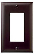WALL PLATE 1GNG 1DECO NYLN BRN