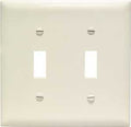 WALL PLATE 2GANG 2 TOGG LT ALM