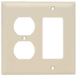 WALL PLATE 2G 1DPX & 1DECO IVY