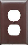 WALL PLATE 1GNG 1 DUPLEX BLACK