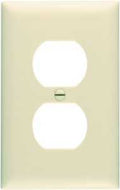 WALL PLATE 1GNG 1 DUPLEX IVORY