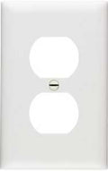 WALL PLATE 1GNG 1 DUPLEX WHITE