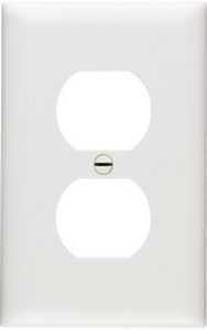 WALL PLATE 1GNG 1 DUPLEX WHITE