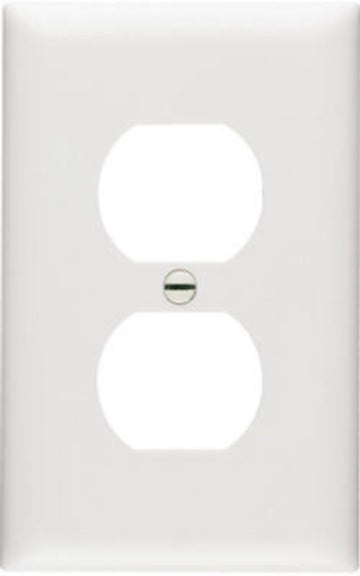 Legrand TradeMaster TP Series TP8WCC100 Receptacle Wallplate, 4.687 in L, 2.937 in W, Standard, White Color