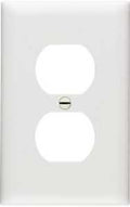WALL PLATE 1GNG 1 DUPLEX WHITE