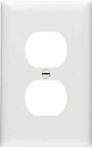 WALL PLATE 1GNG 1 DUPLEX WHITE