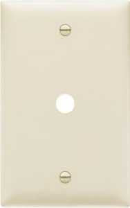 TELEPHONE WALL PLATE 1G LT ALM