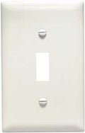 WALL PLATE 1GANG 1 TOGG LT ALM