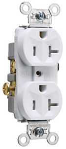 RECEPTACLE DPX TR WHT 20A 125V