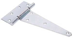 HINGE T STL FIXPIN HD 8IN ZINC