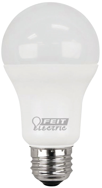 Feit Electric A1600/827/10KLED/2 LED Bulb, General-Purpose, A19 Lamp, 100 W Equivalent, E26 Medium Lamp Base, White