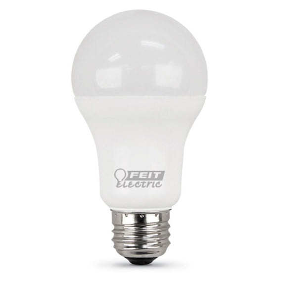 Feit Electric A1600/850/10KLED/2 LED Bulb, General-Purpose, A19 Lamp, 100 W Equivalent, E26 Medium Lamp Base, White