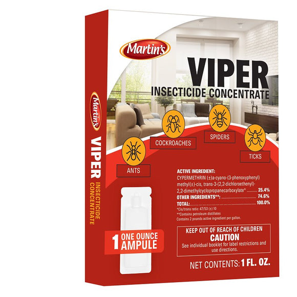 Martin's 82005004 Concentrated Insecticide Killer, Liquid, Spray Application, 1 oz Bottle