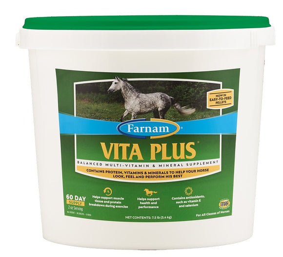 Farnam Vita Plus 100539417 Multi-Vitamin and Mineral Supplement, Balanced, Pellet