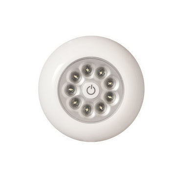 Fulcrum 30015-308 Tap Light, AAA Battery, Alkaline Battery, 9-Lamp, LED Lamp, 40.5 Lumens, 5500 K Color Temp, 70 CRI