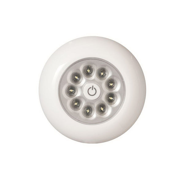 Fulcrum 30015-308 Tap Light, AAA Battery, Alkaline Battery, 9-Lamp, LED Lamp, 40.5 Lumens, 5500 K Color Temp, 70 CRI