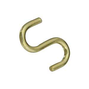 HOOK OPEN S SOLID BRASS 1IN   