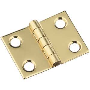 HINGE SOLID BRASS 3/4X1IN     