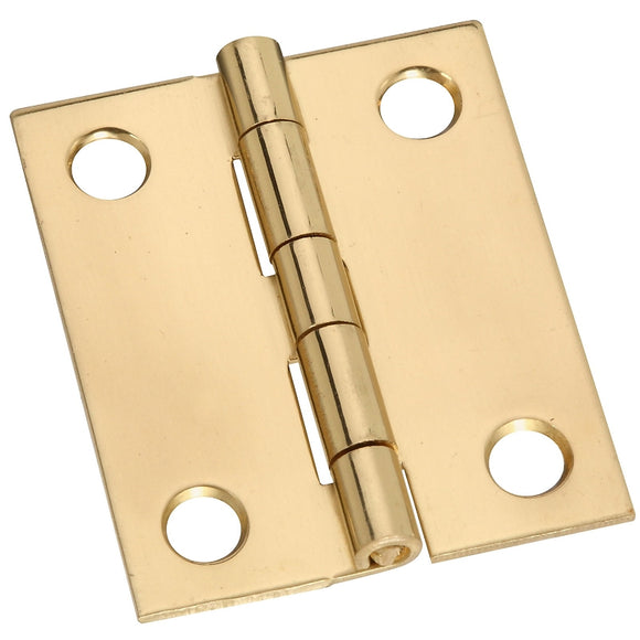 National Hardware N211-359 Decorative Broad Hinge, 1-1/2 in H Door Leaf, 0.04 in Thick Door Leaf, 1-1/2 in H Frame Leaf