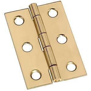 HINGE SOLID BRASS 2X1-3/8IN   