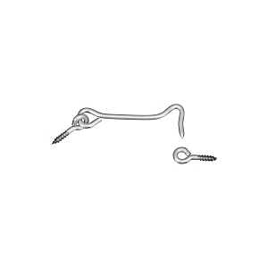 HOOK/EYE SS 4IN               